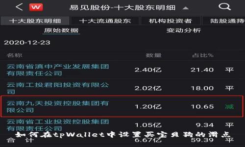 如何在tpWallet中设置买宝贝狗的滑点